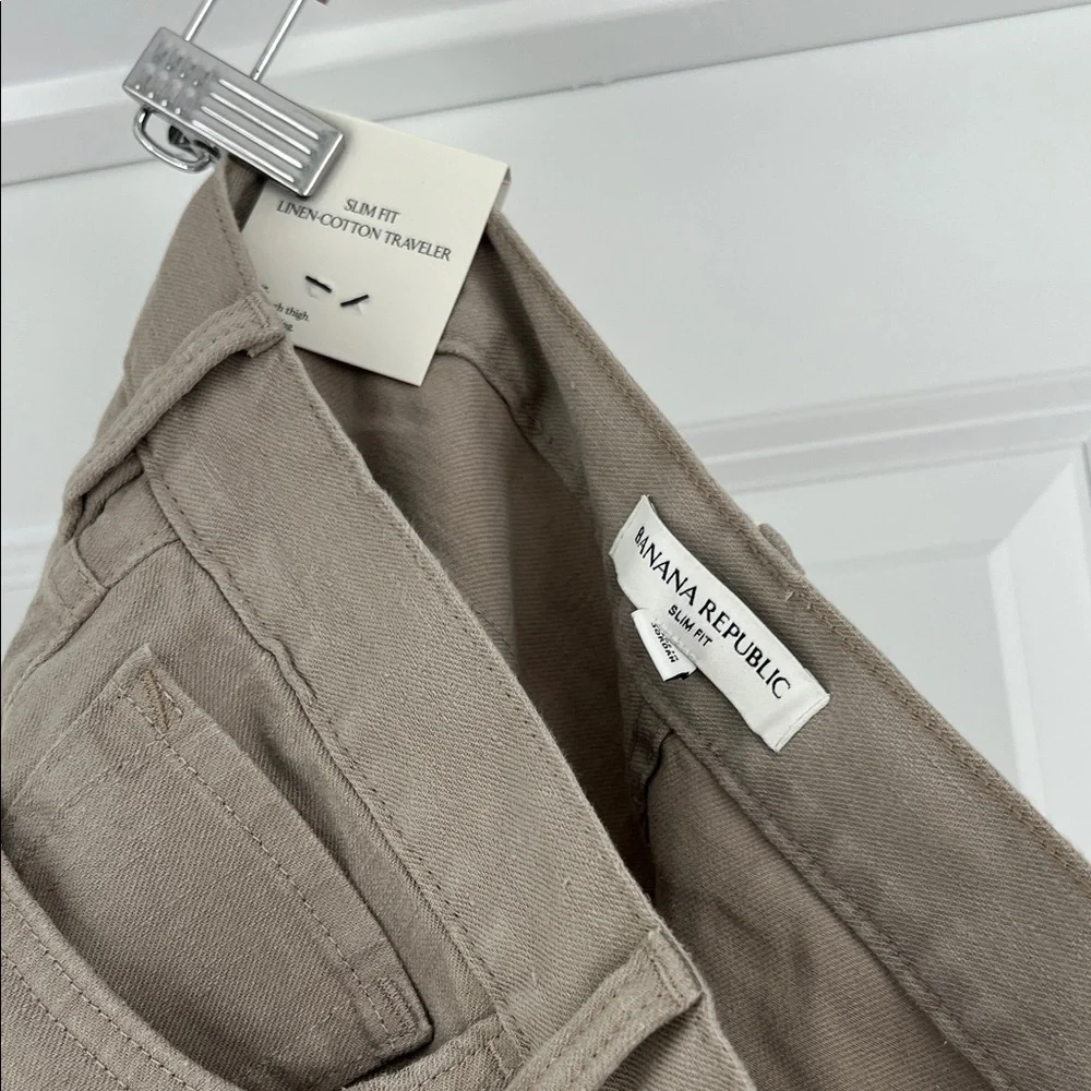 Men's linen cotton traveler pants